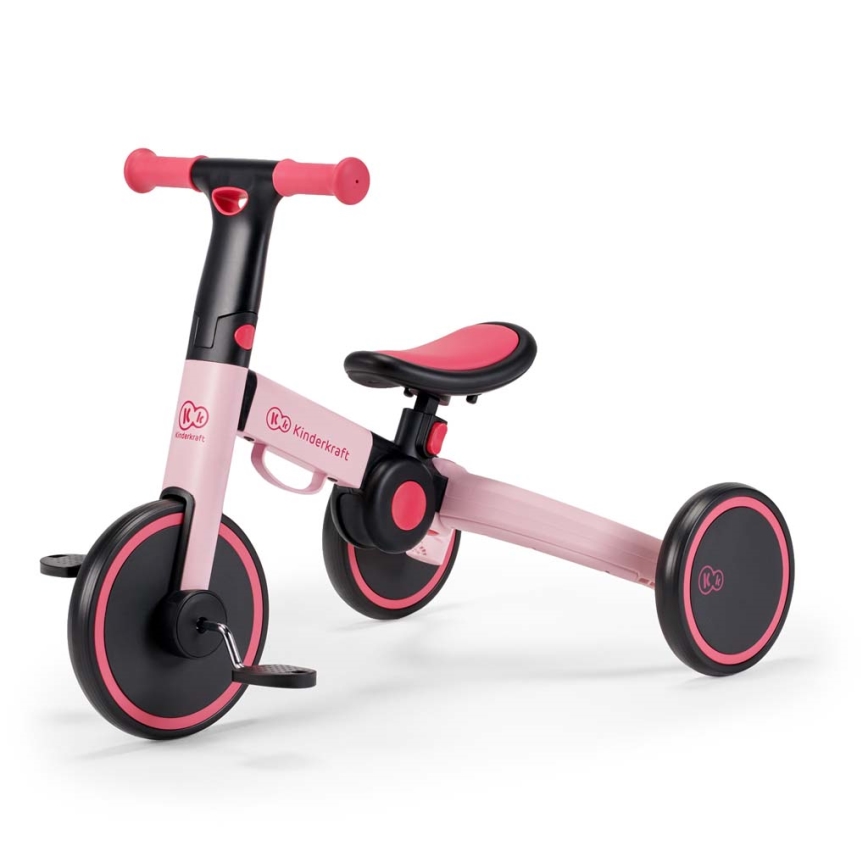 KINDERKRAFT - Dětské odrážedlo 3v1 4TRIKE růžová