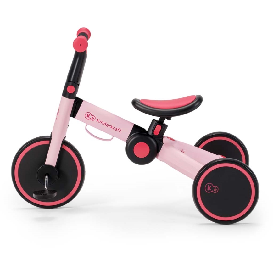 KINDERKRAFT - Dětské odrážedlo 3v1 4TRIKE růžová