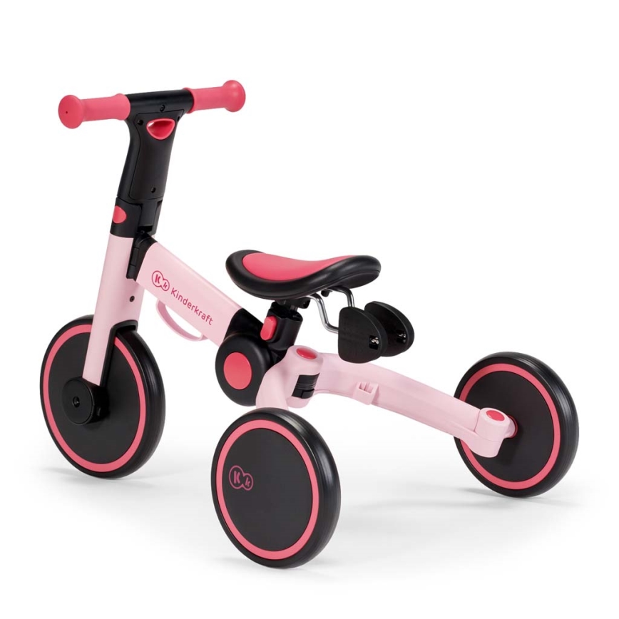 KINDERKRAFT - Dětské odrážedlo 3v1 4TRIKE růžová