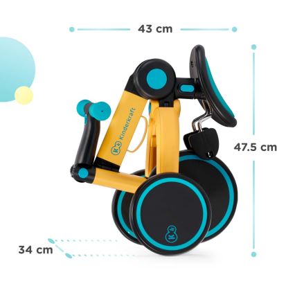 KINDERKRAFT - Dětské odrážedlo 3v1 4TRIKE růžová