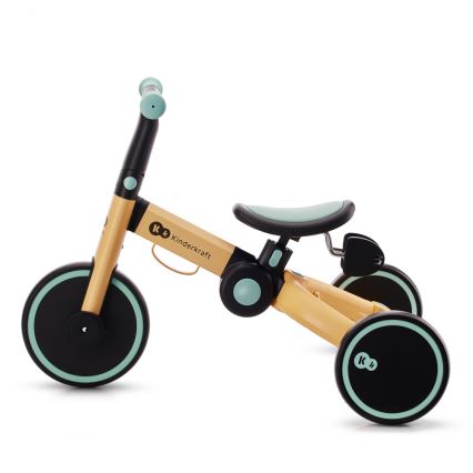 KINDERKRAFT - Dětské odrážedlo 3v1 4TRIKE žlutá/mintová