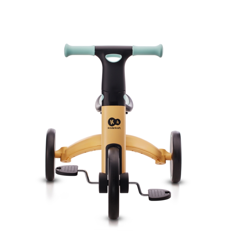 KINDERKRAFT - Dětské odrážedlo 3v1 4TRIKE žlutá/mintová