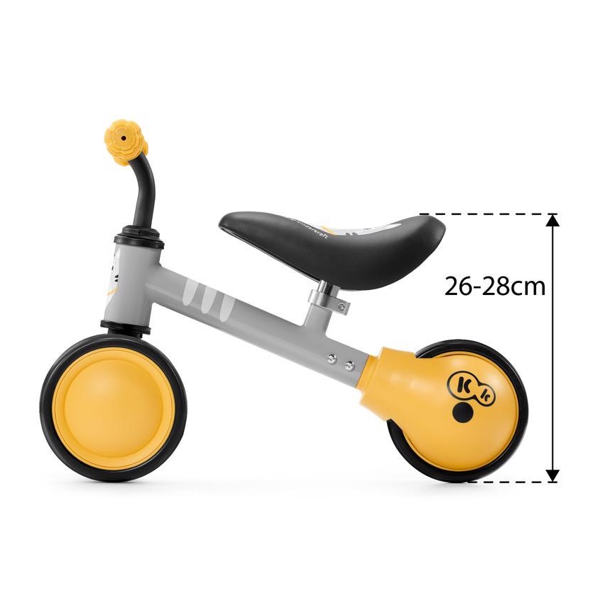 KINDERKRAFT - Dětské odrážedlo MINI CUTIE žlutá