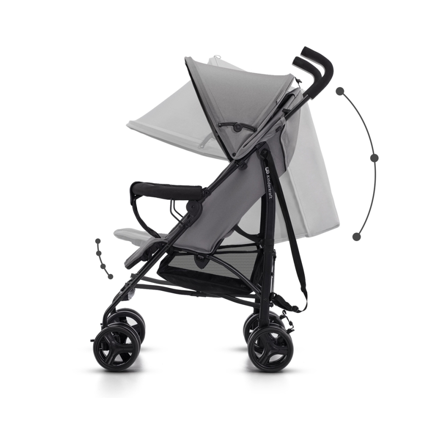 KINDERKRAFT - Golfový kočárek TIK Stone grey