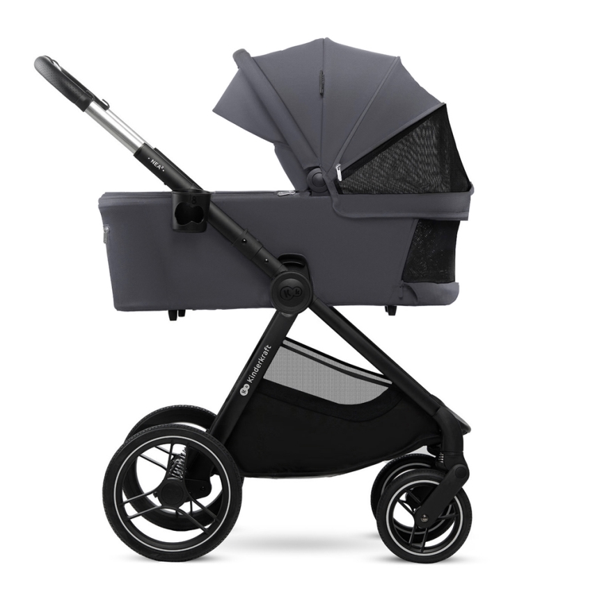 KINDERKRAFT - Kombinovaný kočárek 2v1 NEA 2 Dark grey