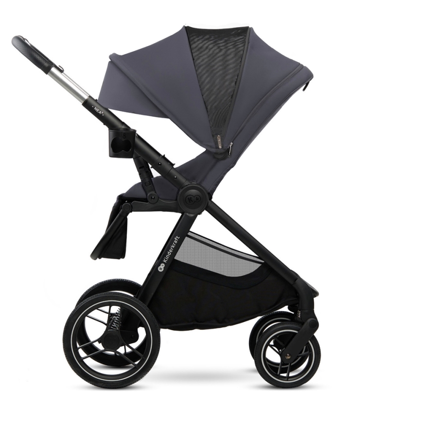 KINDERKRAFT - Kombinovaný kočárek 2v1 NEA 2 Dark grey