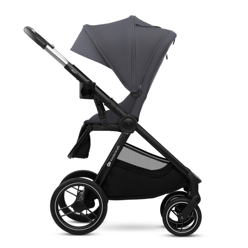 KINDERKRAFT - Kombinovaný kočárek 2v1 NEA 2 Dark grey