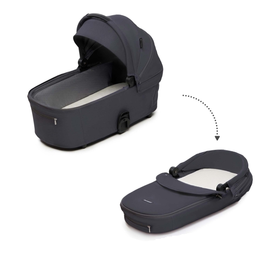 KINDERKRAFT - Kombinovaný kočárek 2v1 NEA 2 Dark grey