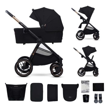 KINDERKRAFT - Kombinovaný kočárek 2v1 NEA 2 Midnight black