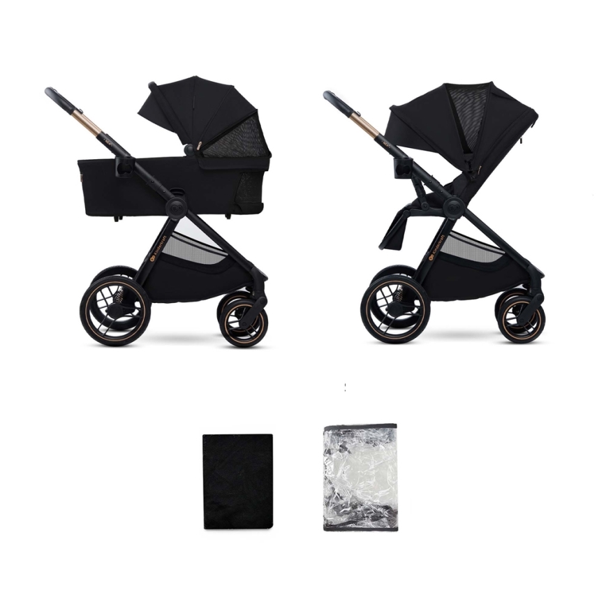 KINDERKRAFT - Kombinovaný kočárek 2v1 NEA 2 Midnight black