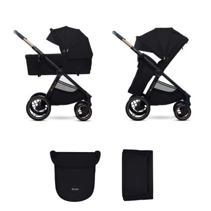 KINDERKRAFT - Kombinovaný kočárek 2v1 NEA 2 Midnight black