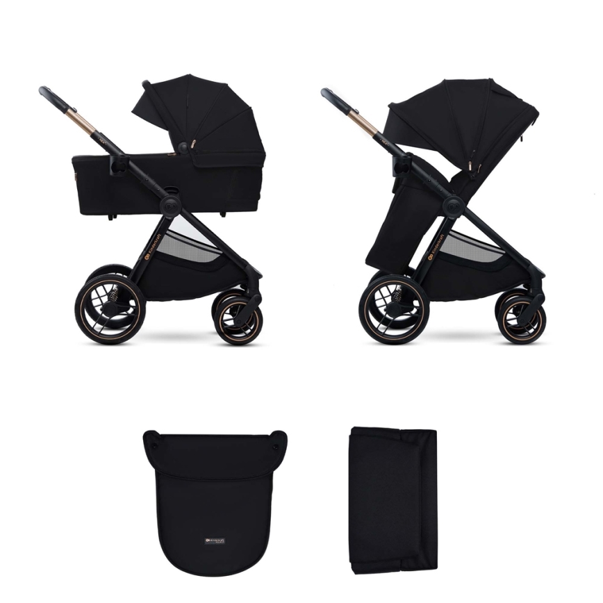 KINDERKRAFT - Kombinovaný kočárek 2v1 NEA 2 Midnight black