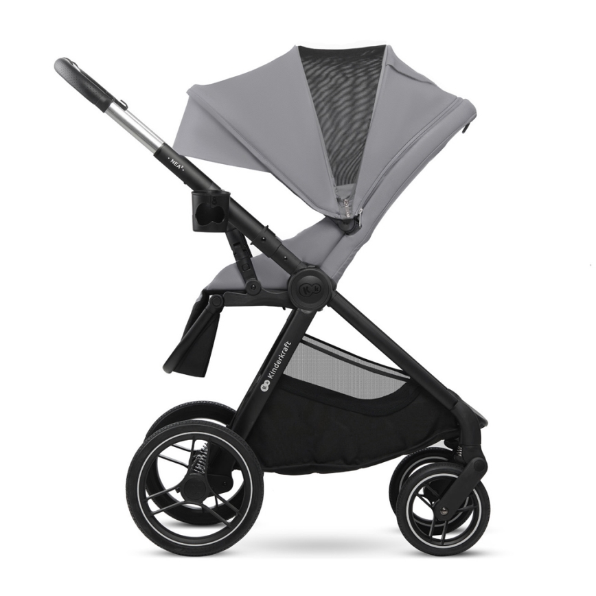 KINDERKRAFT - Kombinovaný kočárek 2v1 NEA 2 Platinum grey