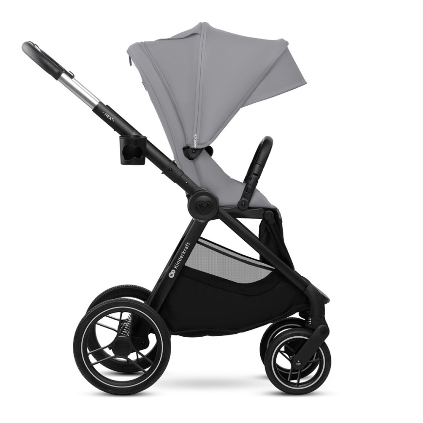 KINDERKRAFT - Kombinovaný kočárek 2v1 NEA 2 Platinum grey