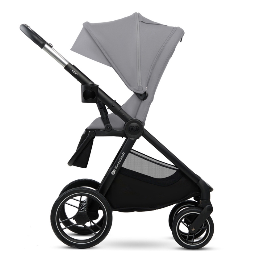 KINDERKRAFT - Kombinovaný kočárek 2v1 NEA 2 Platinum grey