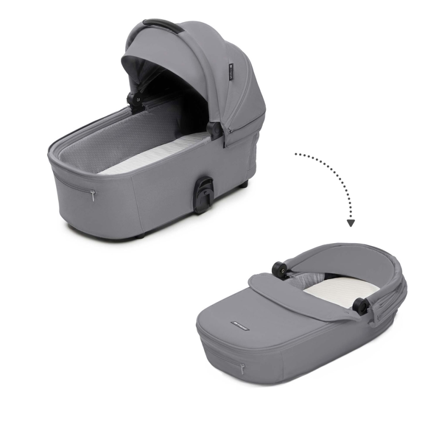 KINDERKRAFT - Kombinovaný kočárek 2v1 NEA 2 Platinum grey