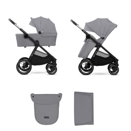 KINDERKRAFT - Kombinovaný kočárek 2v1 NEA 2 Platinum grey