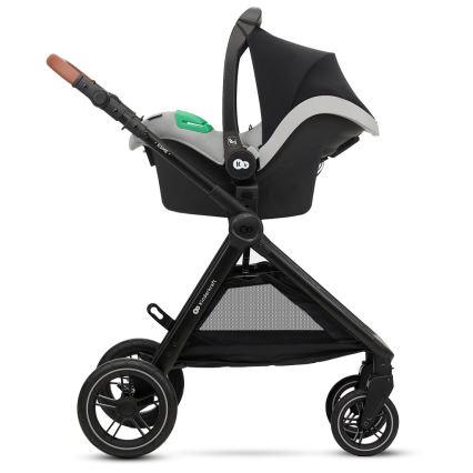 KINDERKRAFT - Kombinovaný kočárek 3v1 ESME Moonlight grey + autosedačka MINK PRO