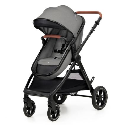 KINDERKRAFT - Kombinovaný kočárek 3v1 ESME Moonlight grey + autosedačka MINK PRO