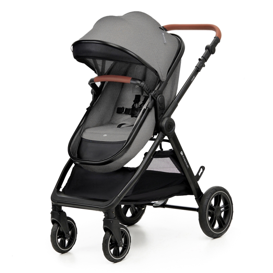 KINDERKRAFT - Kombinovaný kočárek 3v1 ESME Moonlight grey + autosedačka MINK PRO