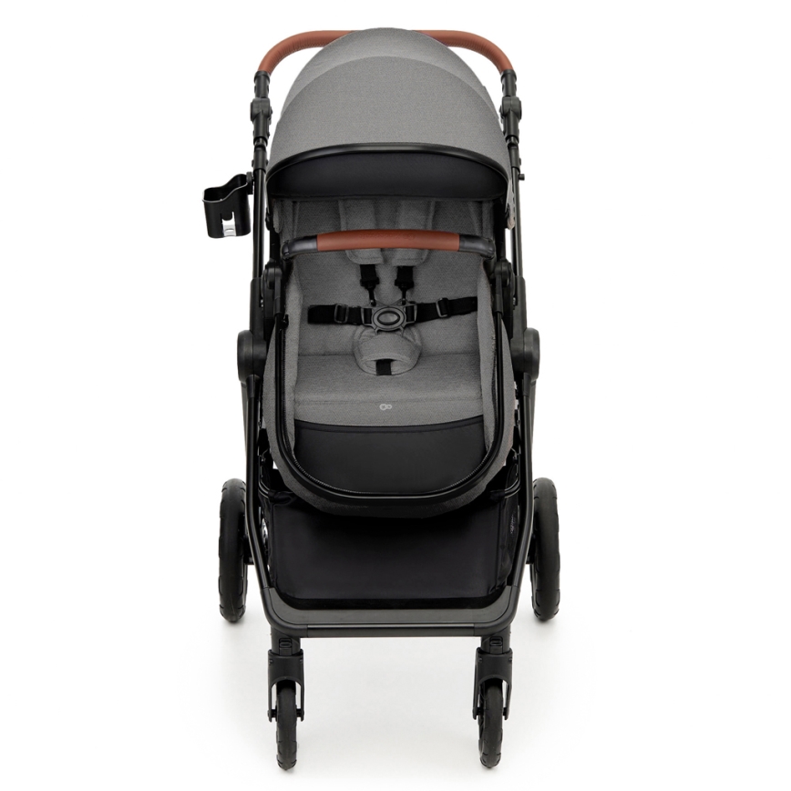 KINDERKRAFT - Kombinovaný kočárek 3v1 ESME Moonlight grey + autosedačka MINK PRO