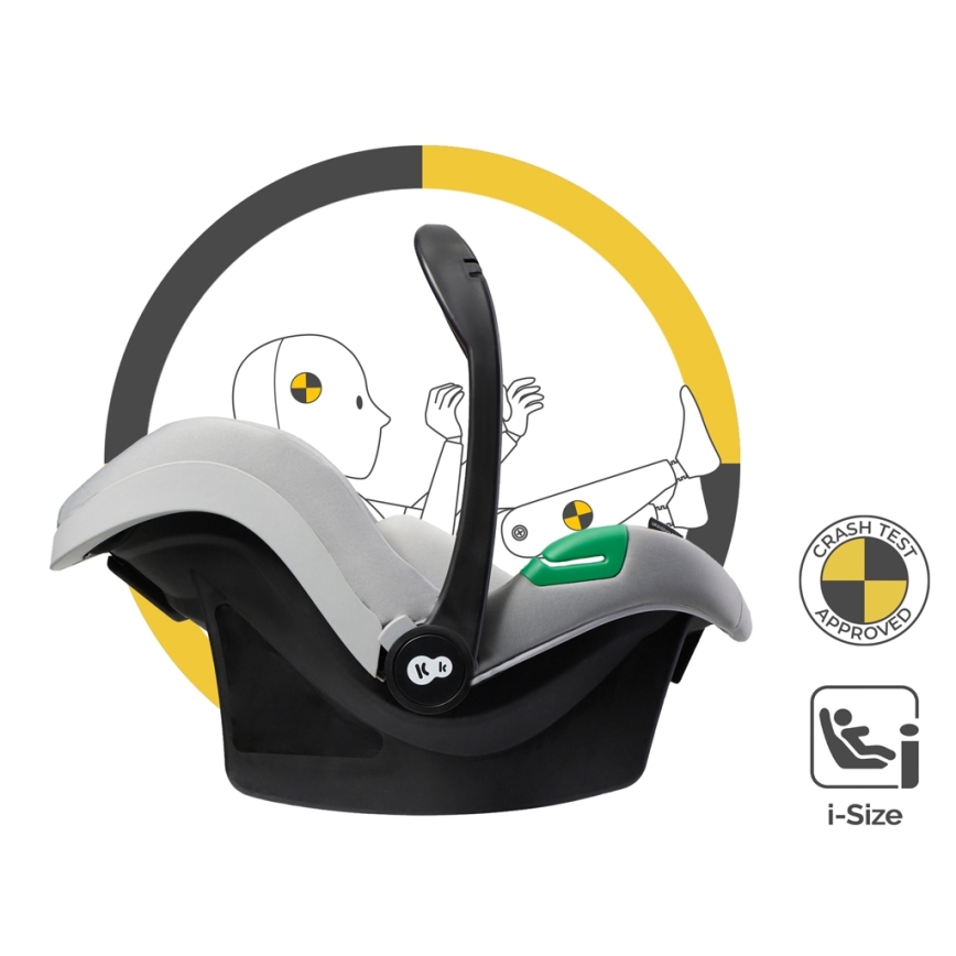 KINDERKRAFT - Kombinovaný kočárek 3v1 ESME Moonlight grey + autosedačka MINK PRO