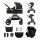 KINDERKRAFT - Kombinovaný kočárek 3v1 ESME Pure black + autosedačka MINK PRO