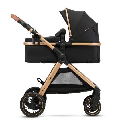 KINDERKRAFT - Kombinovaný kočárek 3v1 ESME Pure black + autosedačka MINK PRO