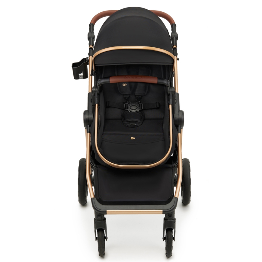 KINDERKRAFT - Kombinovaný kočárek 3v1 ESME Pure black + autosedačka MINK PRO