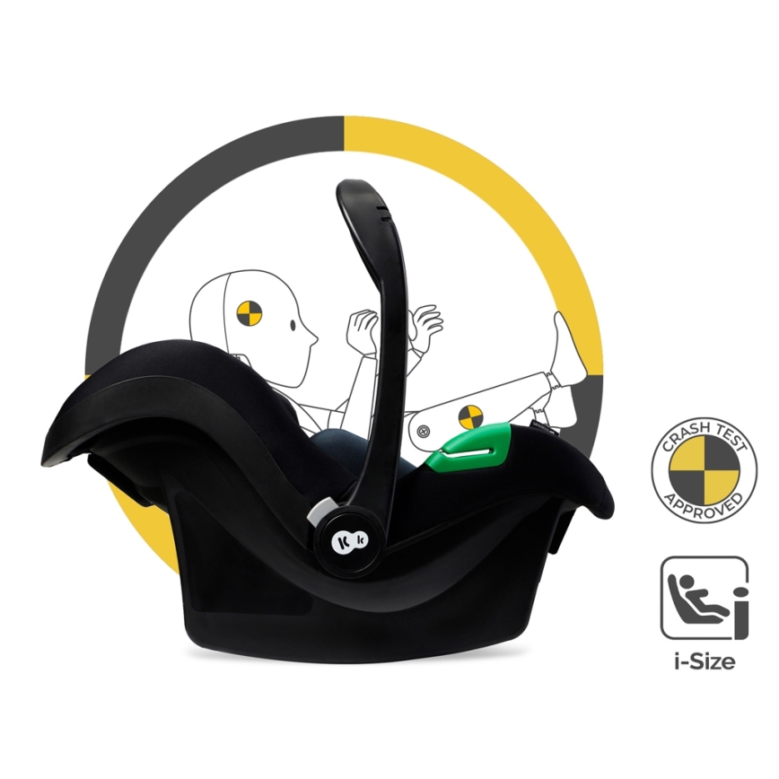 KINDERKRAFT - Kombinovaný kočárek 3v1 ESME Pure black + autosedačka MINK PRO