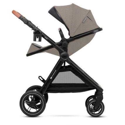 KINDERKRAFT - Kombinovaný kočárek 3v1 ESME Sand beige + autosedačka MINK PRO