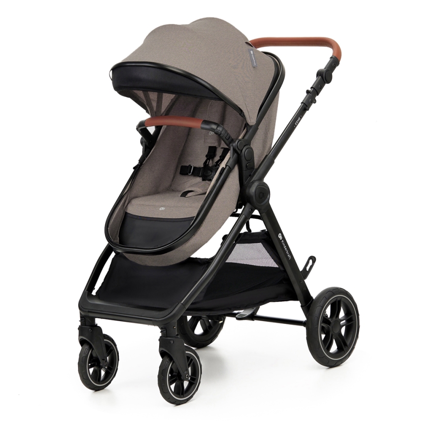 KINDERKRAFT - Kombinovaný kočárek 3v1 ESME Sand beige + autosedačka MINK PRO