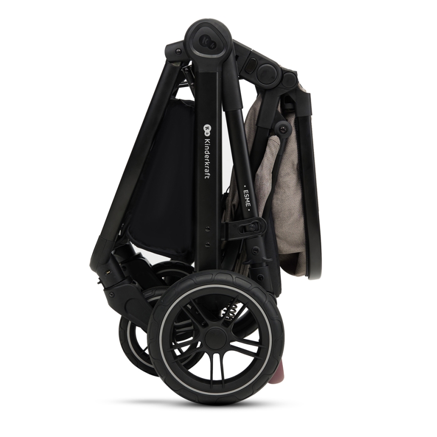 KINDERKRAFT - Kombinovaný kočárek 3v1 ESME Sand beige + autosedačka MINK PRO