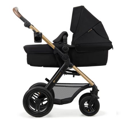 KINDERKRAFT - Kombinovaný kočárek 3v1 MOOV 2 AIR Pure black + autosedačka MINK PRO