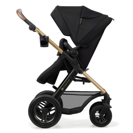 KINDERKRAFT - Kombinovaný kočárek 3v1 MOOV 2 AIR Pure black + autosedačka MINK PRO