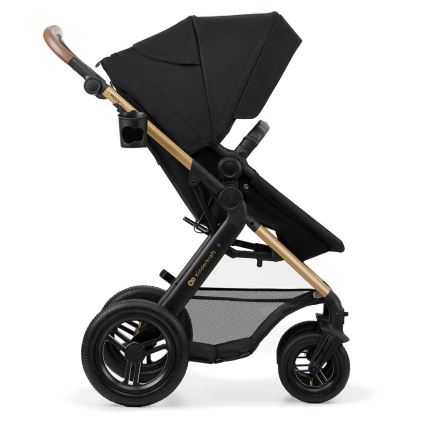 KINDERKRAFT - Kombinovaný kočárek 3v1 MOOV 2 AIR Pure black + autosedačka MINK PRO