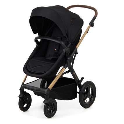 KINDERKRAFT - Kombinovaný kočárek 3v1 MOOV 2 AIR Pure black + autosedačka MINK PRO
