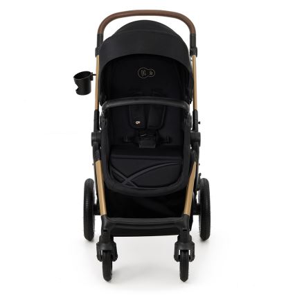 KINDERKRAFT - Kombinovaný kočárek 3v1 MOOV 2 AIR Pure black + autosedačka MINK PRO