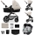 KINDERKRAFT - Kombinovaný kočárek 3v1 MOOV 2 Moonlight grey + autosedačka MINK PRO