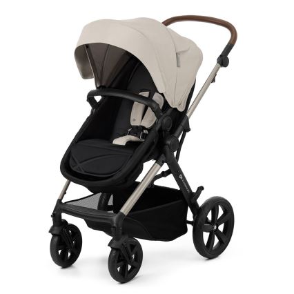 KINDERKRAFT - Kombinovaný kočárek 3v1 MOOV 2 Moonlight grey + autosedačka MINK PRO