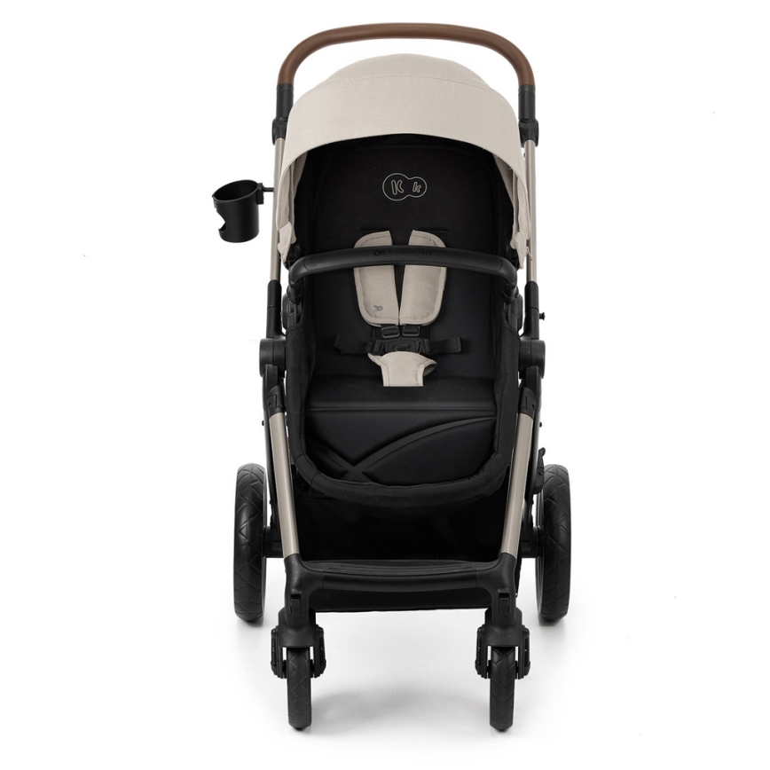 KINDERKRAFT - Kombinovaný kočárek 3v1 MOOV 2 Moonlight grey + autosedačka MINK PRO