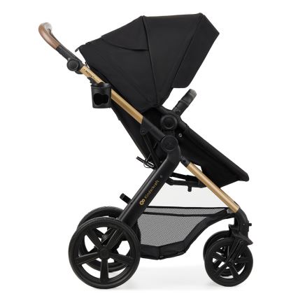 KINDERKRAFT - Kombinovaný kočárek 3v1 MOOV 2 Pure black + autosedačka MINK PRO