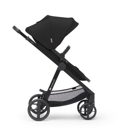 KINDERKRAFT - Kombinovaný kočárek 3v1 NEWLY Classic black  + autosedačka MINK PRO