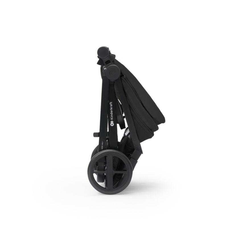 KINDERKRAFT - Kombinovaný kočárek 3v1 NEWLY Classic black  + autosedačka MINK PRO