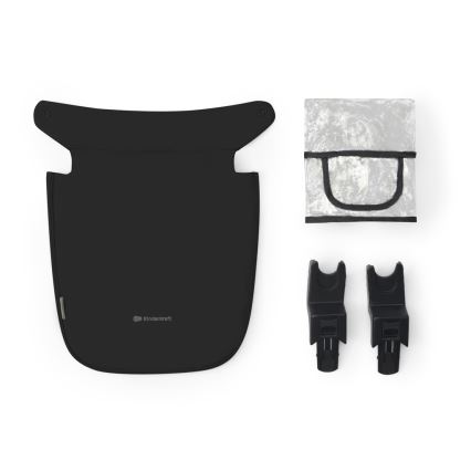 KINDERKRAFT - Kombinovaný kočárek 3v1 NEWLY Classic black  + autosedačka MINK PRO
