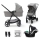 KINDERKRAFT - Kombinovaný kočárek 3v1 NEWLY Moonlight grey  + autosedačka MINK PRO