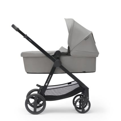 KINDERKRAFT - Kombinovaný kočárek 3v1 NEWLY Moonlight grey  + autosedačka MINK PRO