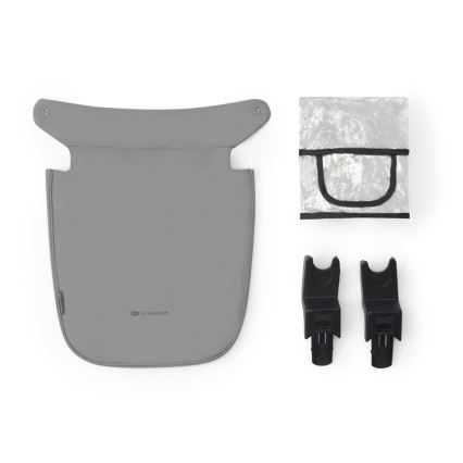 KINDERKRAFT - Kombinovaný kočárek 3v1 NEWLY Moonlight grey  + autosedačka MINK PRO