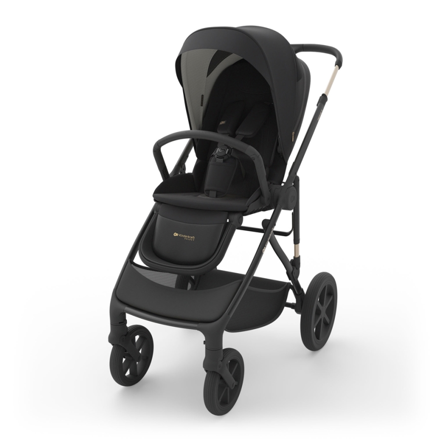 KINDERKRAFT - Kombinovaný kočárek 3v1 PRIME 3 Venezian Black