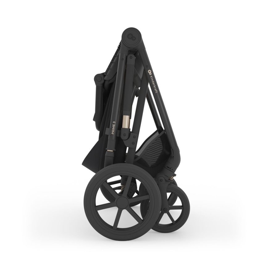 KINDERKRAFT - Kombinovaný kočárek 3v1 PRIME 3 Venezian Black